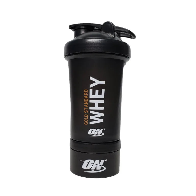 Shake Cup 450ML Protein Powder Shake Cup with Ball Medicine Box Cup on Fitness Cup Large-Capacity Plastic Cup